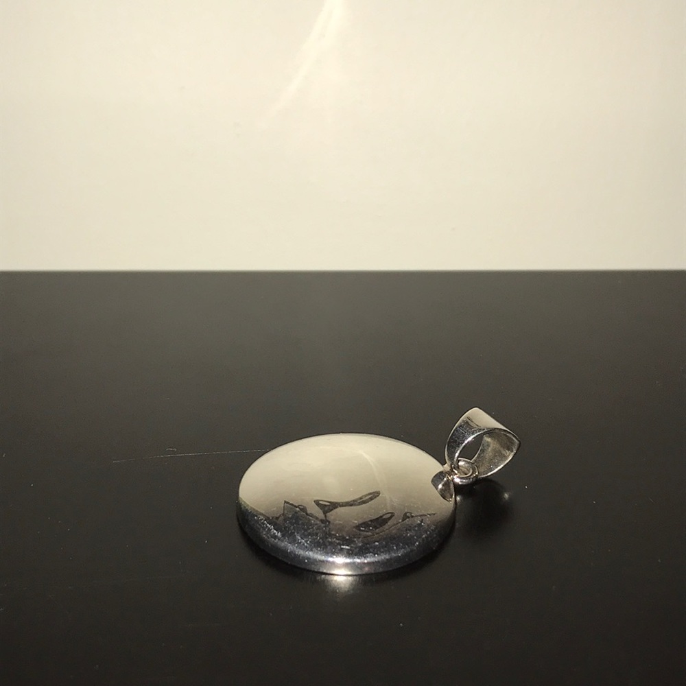 Large sterling silver pendant